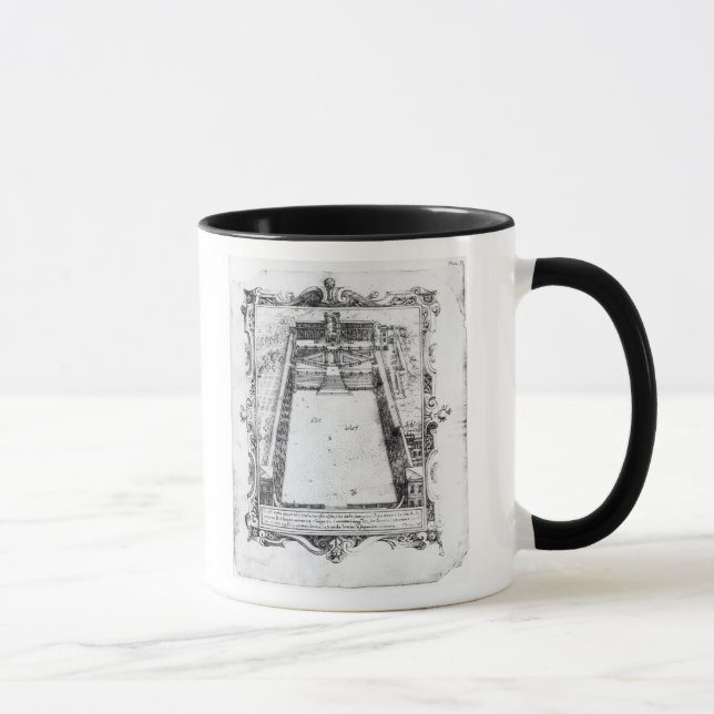 Mug La cour de belvédère à Vatican Rome, 1581 (Droite)