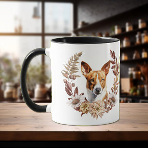 Mug La couronne d'automne du chien Basenji