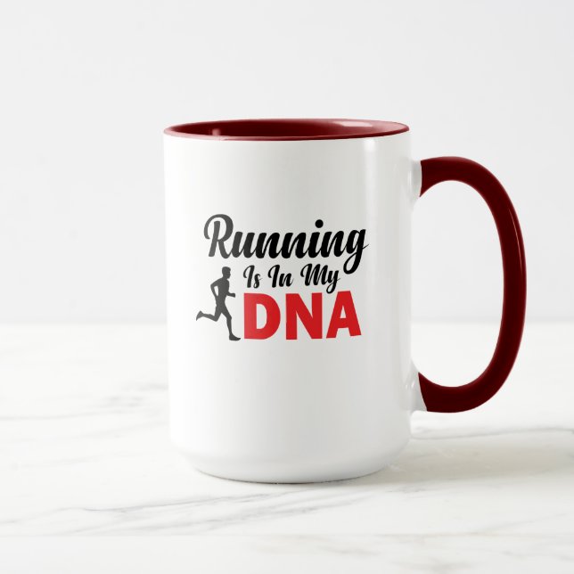 Mug La course est dans mon ADN (Droite)