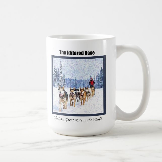 Mug La course Iditarod en Alaska (Droite)
