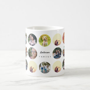 Mug La coutume ajoutent la famille de photo de collage