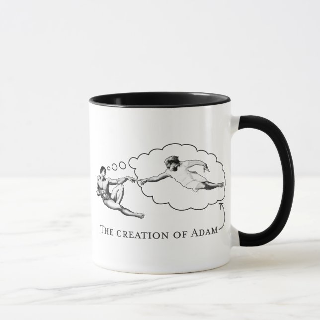 Mug La création d'Adam (un dieu) (Droite)