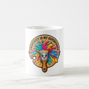 Mug La créativité est mon superpouvoir Palette de pinc