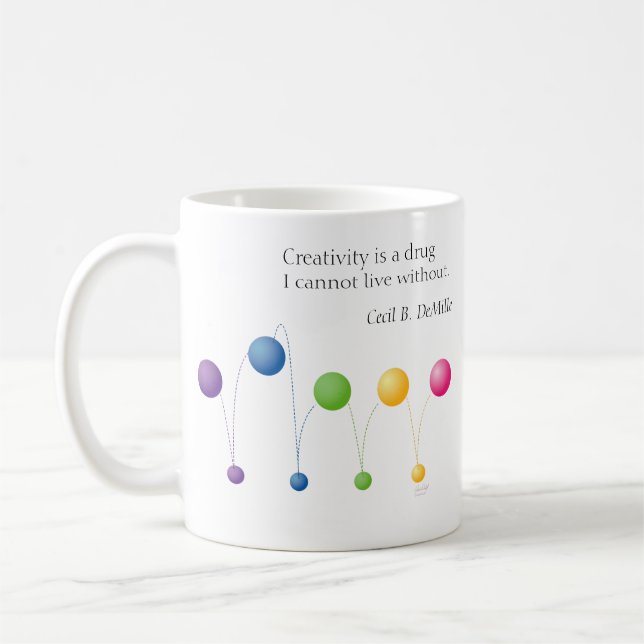 Mug La créativité est une drogue sans laquelle je ne p (Gauche)
