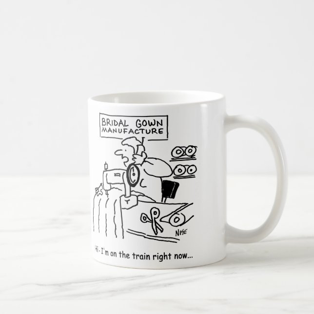 Mug La créatrice de robes de mariée est actuellement d (Droite)