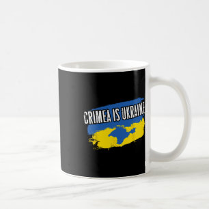 Mug La Crimée est l'Ukraine - Carte des couleurs du dr