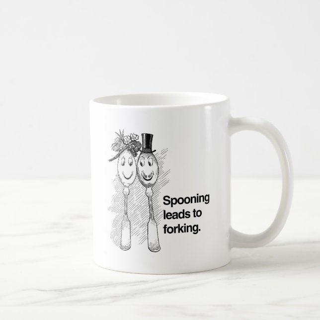 Mug La cuillère mène à la fourchette (Droite)