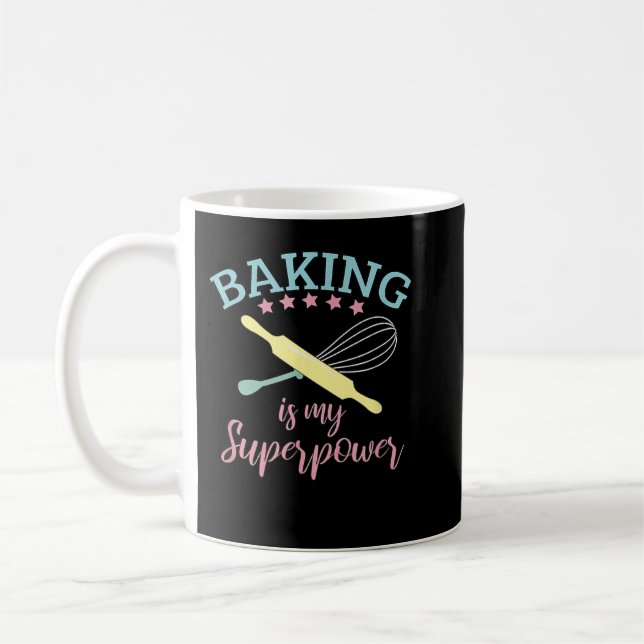Mug La Cuisine Drôle Est Ma Superpuissance Baker Chef  (Gauche)
