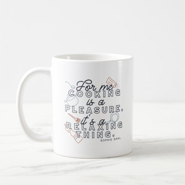 Mug La cuisine est un Plaisir Thé Typographie II (Gauche)