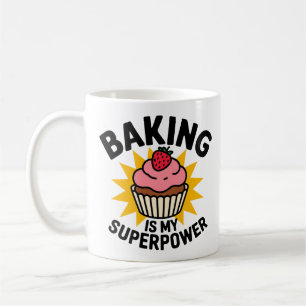 Mug "La cuisson est ma conception de Cupcake Superpowe