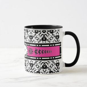 Mug La damassé élégante d'Edwardian ajoutent votre 