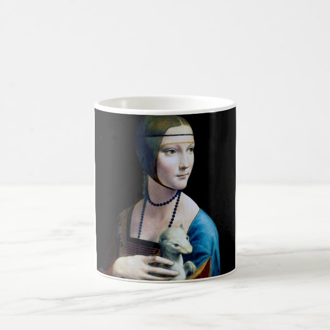 Mug La Dame avec une mine, Léonard de Vinci (Centre)