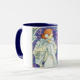 Mug La Dame des Camelias, Alphonse Mucha