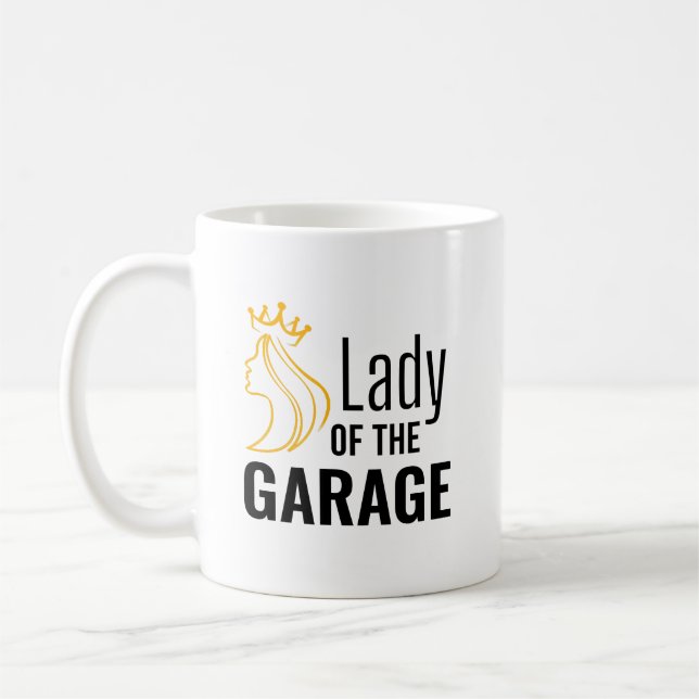 Mug La Dame du Garage - Gras Wrench Crown Design (Gauche)