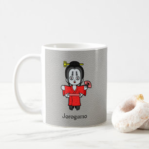 Mug La dame Jorogumo de l'araignée japonaise : Cartoon