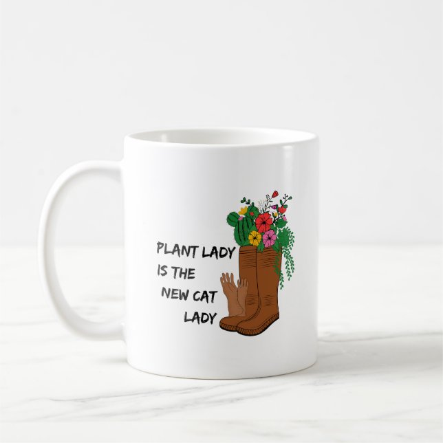 Mug La Dame plante est la nouvelle dame de chat | Funn (Gauche)