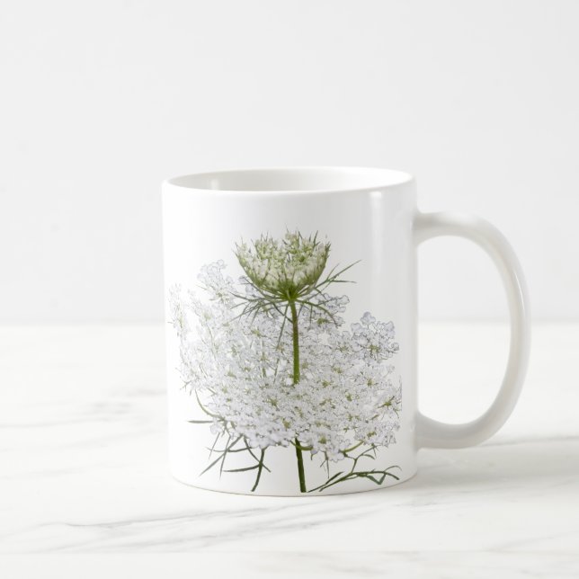 Mug La dentelle de la reine Ann en blanc (Droite)