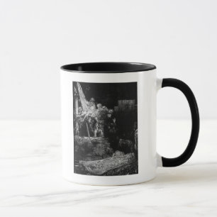 Mug La descente de la croix avec une torche, 1654