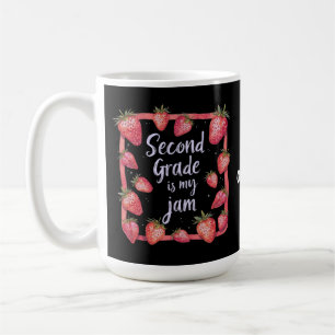 Mug La deuxième année est mon truc fraise professeur d