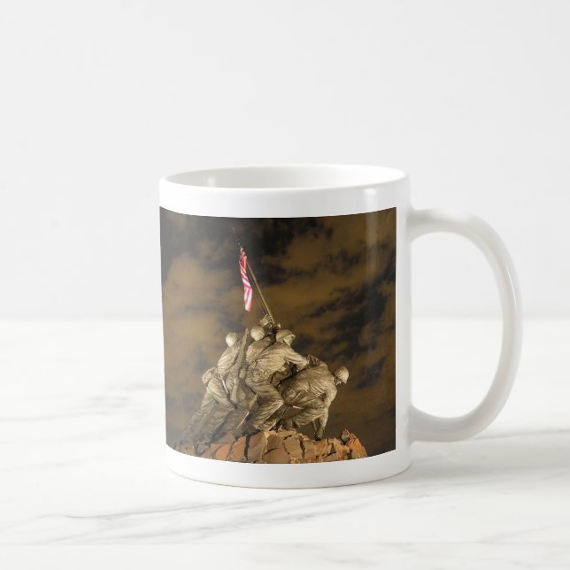 Mug La deuxième guerre mondiale Iwo Jima Arlington (Droite)