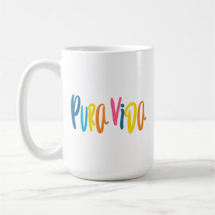 Mug La devise coloriée de Pura Vida Costa Rica