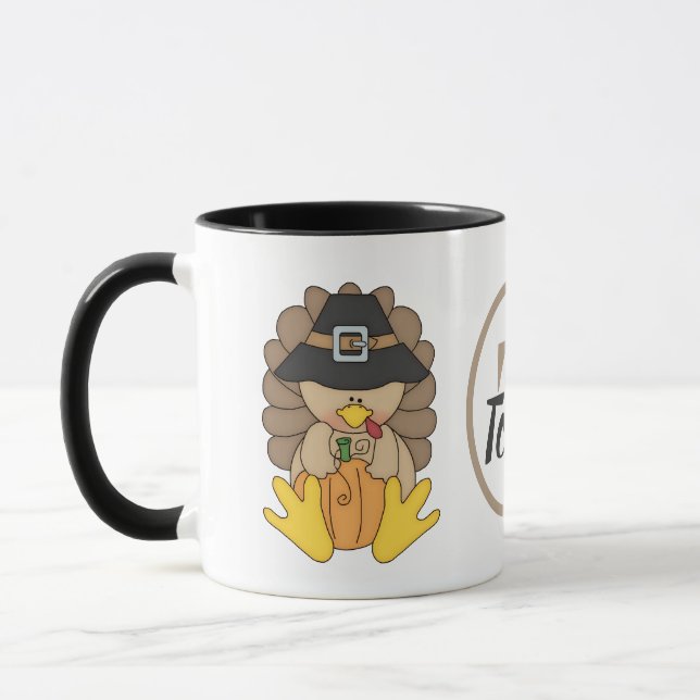 Mug La dinde et les citrouilles de thanksgiving (Gauche)