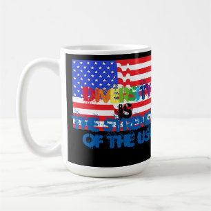 Mug La diversité des Etats-Unis de graffiti EST force