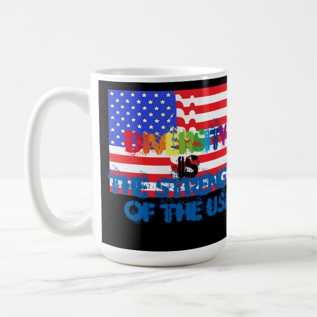Mug La diversité des Etats-Unis de graffiti EST force (Gauche)