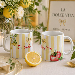 Mug La Dolce Vita Citron Italien et Tomate Cadeau