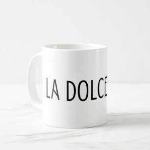 Mug La dolce vita italian lettrage