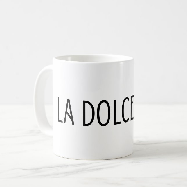Mug La dolce vita italian lettrage (Devant gauche)
