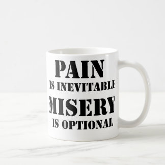 Mug La douleur est inévitable