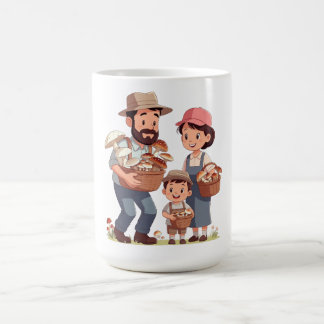 Mug La Famille Cueille des Champignons Ensemble