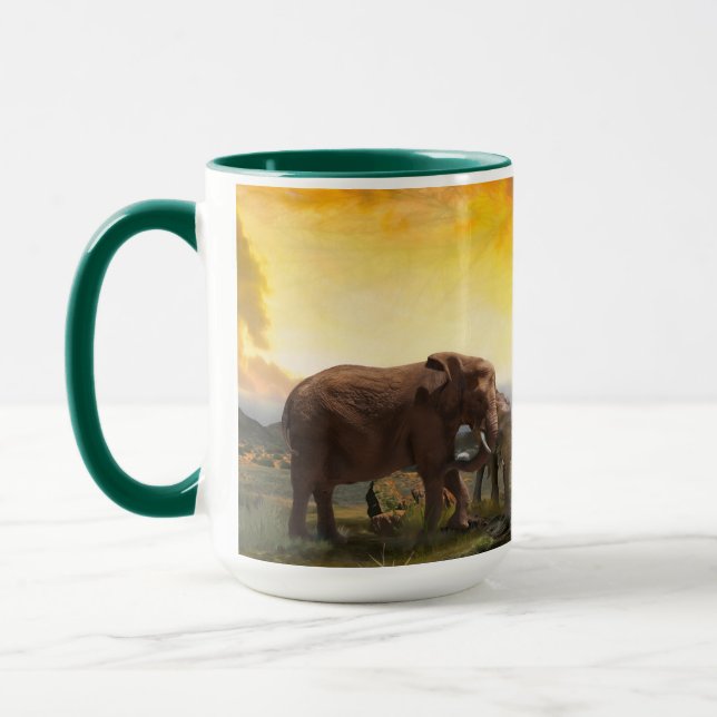 Mug La famille des éléphants "Les liens qui font Crava (Gauche)