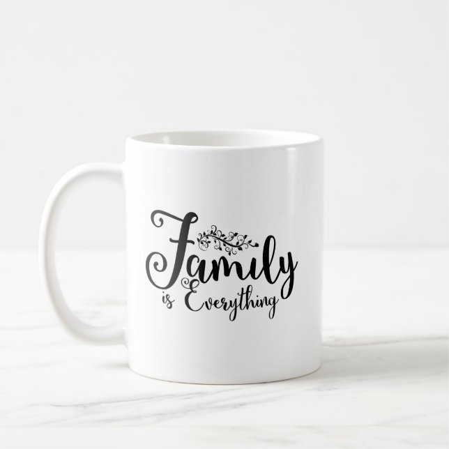 Mug La famille est tout citation (Gauche)