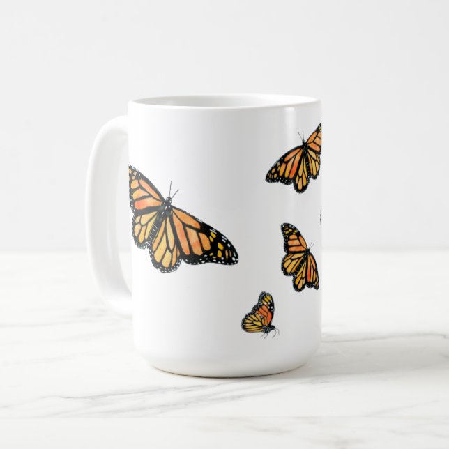 Mug La faune de la monarque orange (Devant gauche)
