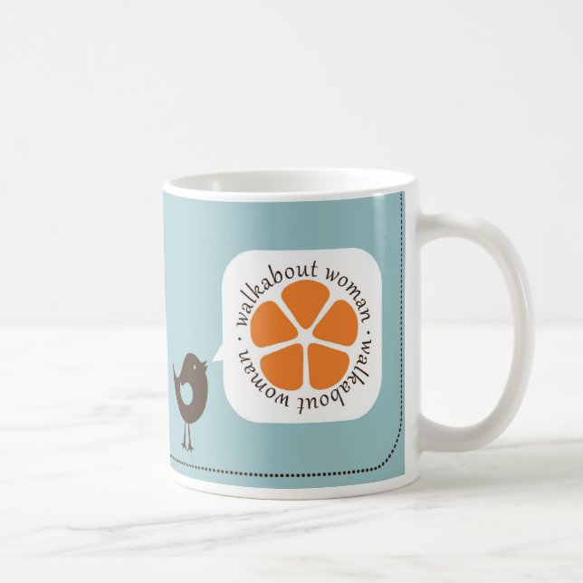 Mug La femme de bain de foule a mis un oiseau (Droite)