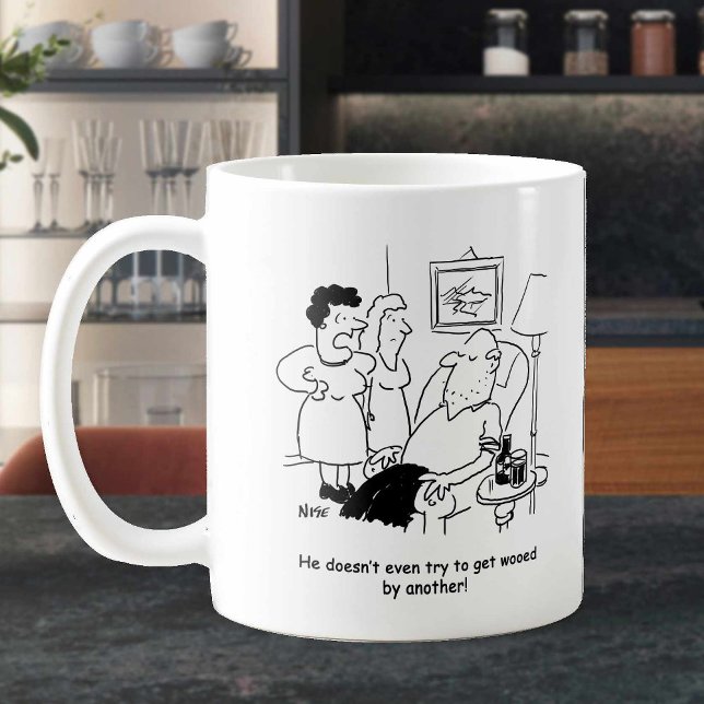 Mug La Femme Dit Que Le Mari N'Essaie Pas De Se Faire  (Créateur téléchargé)
