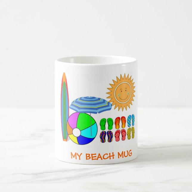 Mug La fête de la plage d'été (Centre)