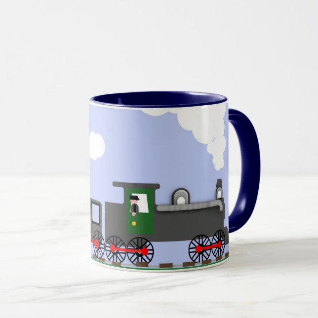Mug La fête des Pères avec Train (Devant droit)