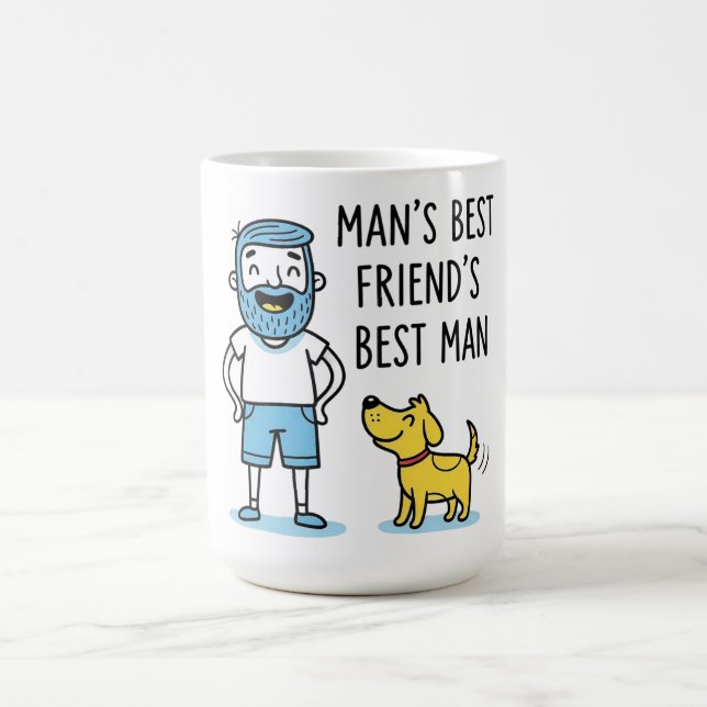 Mug La Fête des pères du meilleur ami de l'homme (Centre)