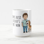 Mug La Fête des pères du meilleur ami de l'homme<br><div class="desc">Ce joli modèle de tasse à gribouillis est livré avec un message mignon pour le père de chien de la maison : le Meilleur Homme de l'Ami de l'Homme. C'est un design idéal pour les pères chiens de ces derniers âges.</div>