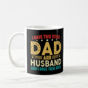 Mug La fête des pères j'ai deux titres papa et mari