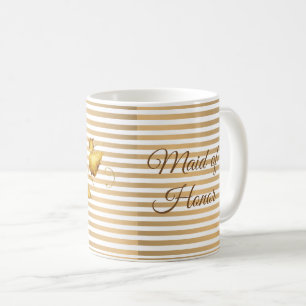 Mug La feuille d'or sur l'or barre la domestique de