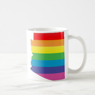 Mug la fierté de l'arizona. rayée.