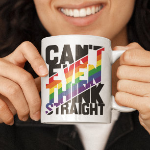 Mug La fierté LGBTQ ne peut même pas penser arc-en-cie