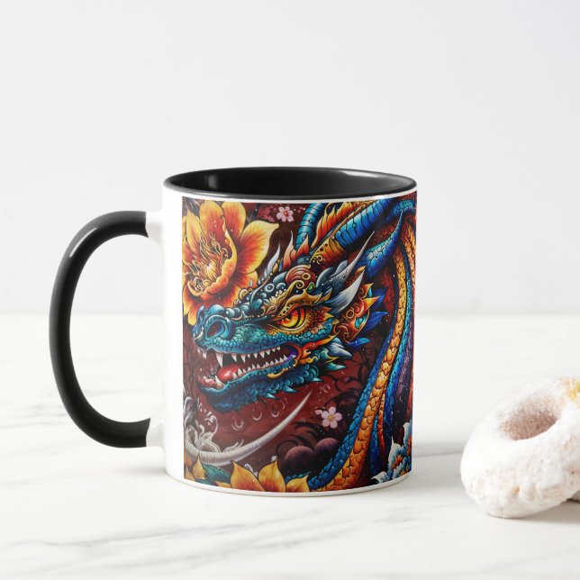 Mug "La Fleur du Dragon" (Avec donut)