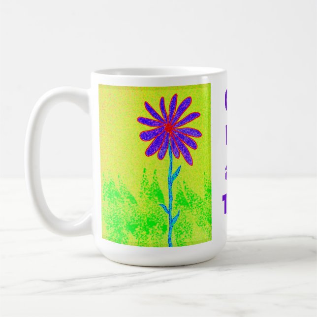 Mug La fleur sauvage un jour attaquent à la fois (Gauche)