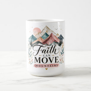Mug La foi chrétienne inspirante peut déplacer des mon