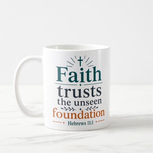 Mug La foi fait confiance à la fondation invisible Cit (Gauche)